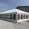 Corner of a 40′ x 60′ Hybrid Tent with French window side wall at Riverside Casino for a banquet in Iowa