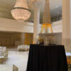 10' Metal Eiffel Tower Decoration on a table - Party Rental Decor