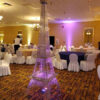 10' Metal Eiffel Tower Decoration on the floor - Party Rental Decor