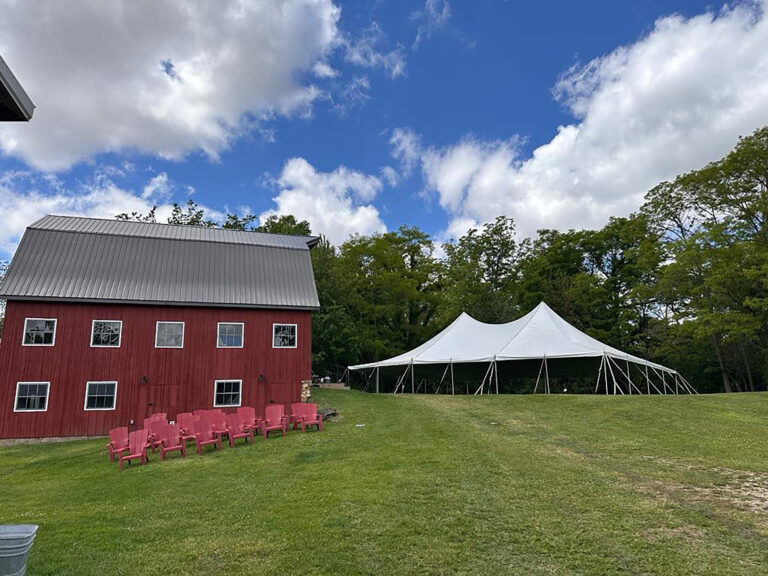 40' x 60' Freds Tent and Lights in Princeton, Iowa