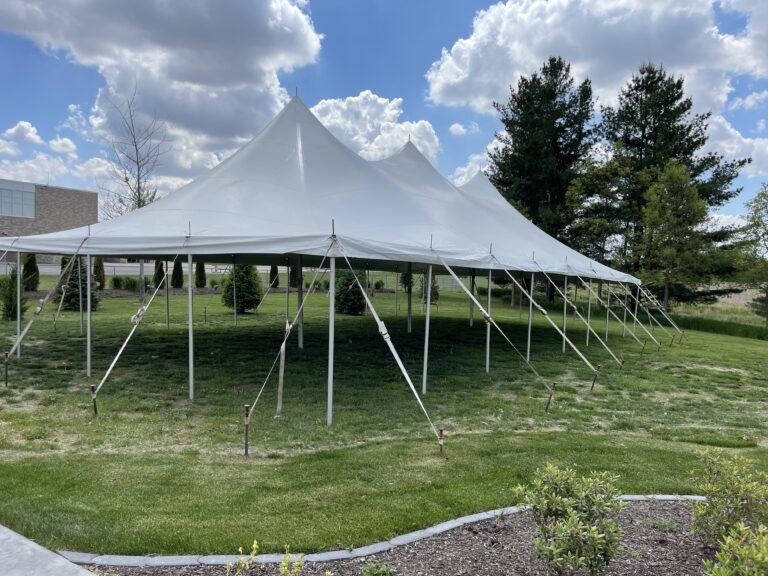Graduation Party in Iowa City, Iowa with a 30' x 60' Rope & Pole Tent.