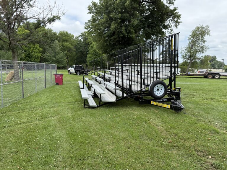 7-Row Bleacher for the 2025 Grand Prix Kart Racing Event at South Park in Quincy, Illinois