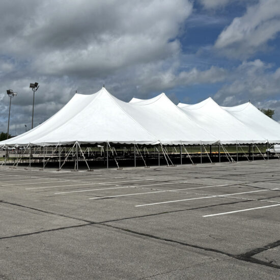 80′ x 150′ Legend Rope and Pole Tent (12,000 ft²) in Cedar Rapids, Iowa