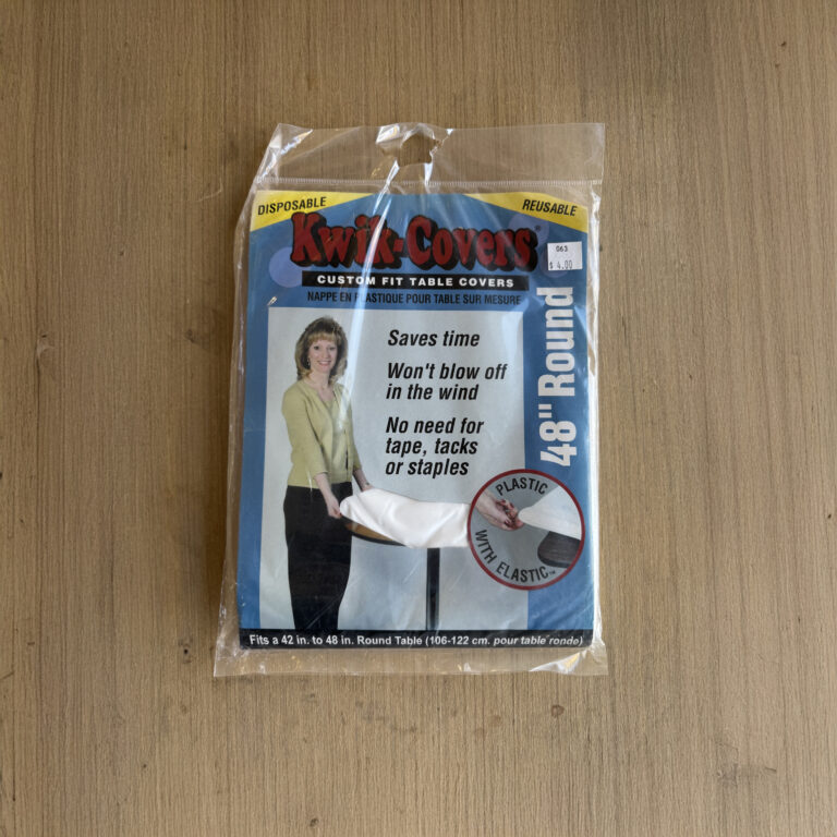 42" to 48" Round Table Kwik-Cover (Reusable and Disposable) - package