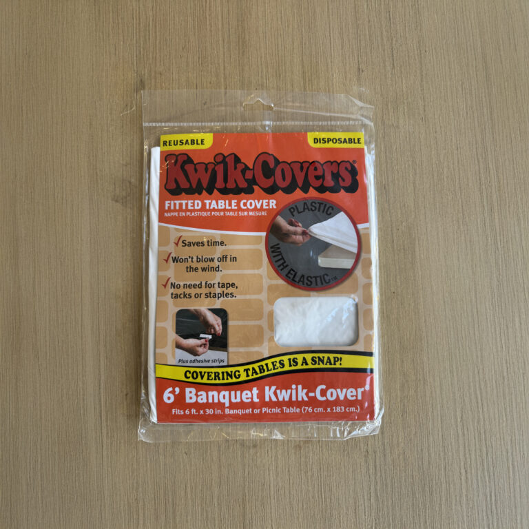 6' x 30" Banquet Kwik-Cover (Reusable and Disposable) - package
