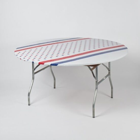Patriotic - 60" Round Table Kwik-Cover (Reusable and Disposable) - table