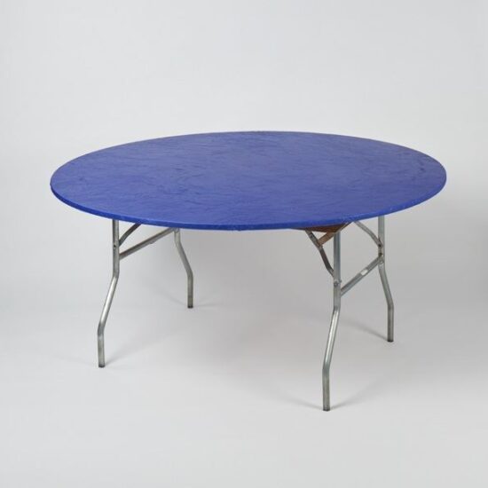 Royal Blue - 42" to 48" Round Table Kwik-Cover (Reusable and Disposable) - table