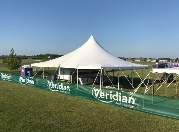 Rent 40' x 40' rope and pole tent