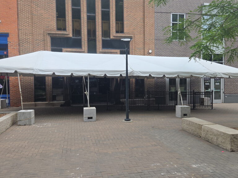 15' x 45' Frame Event Tent at DC's Sports Bar in Iowa City, IA