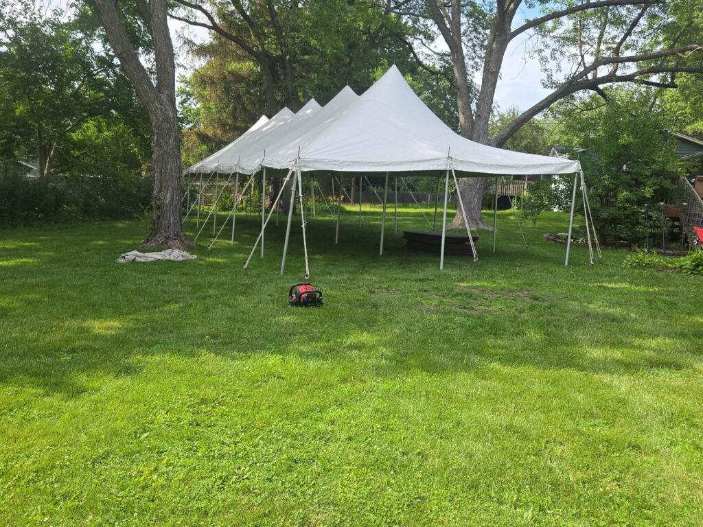 20' x 60' Rope and Pole Event Tent at the University of Iowa College of Medicine (original)