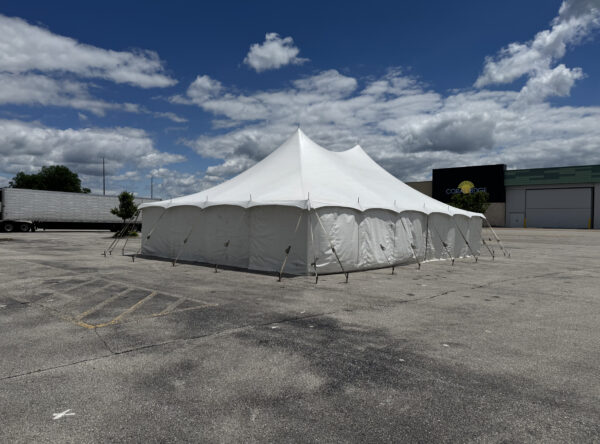 30' x 40' Rope & Pole Tent Setup on Asphalt at Coral Ridge Mall for TNT Fireworks (mall sign) 30' x 40' Rope & Pole Tent Setup on Asphalt at Coral Ridge Mall for TNT Fireworks (mall sign)