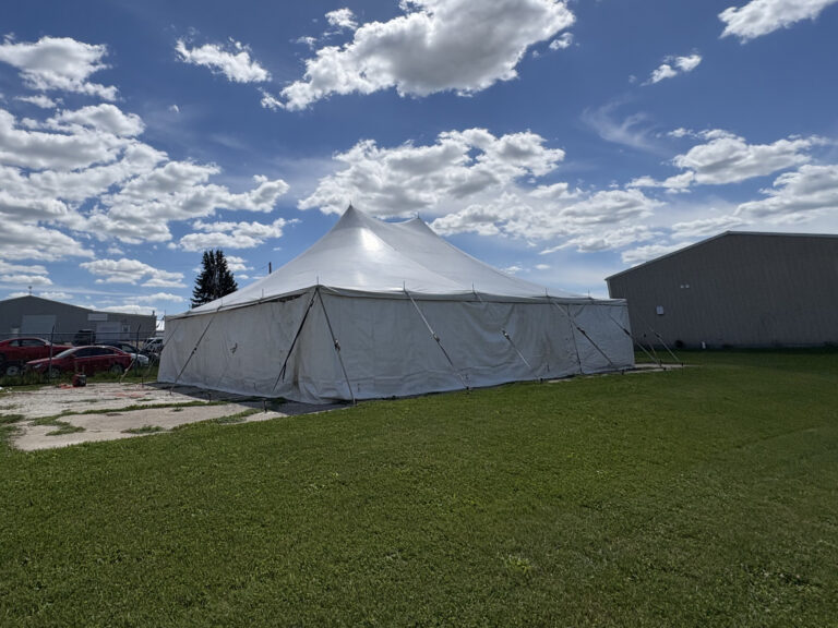 30' x 40' Rope and Pole Tent in Marion, Iowa for Cornellier Fireworks