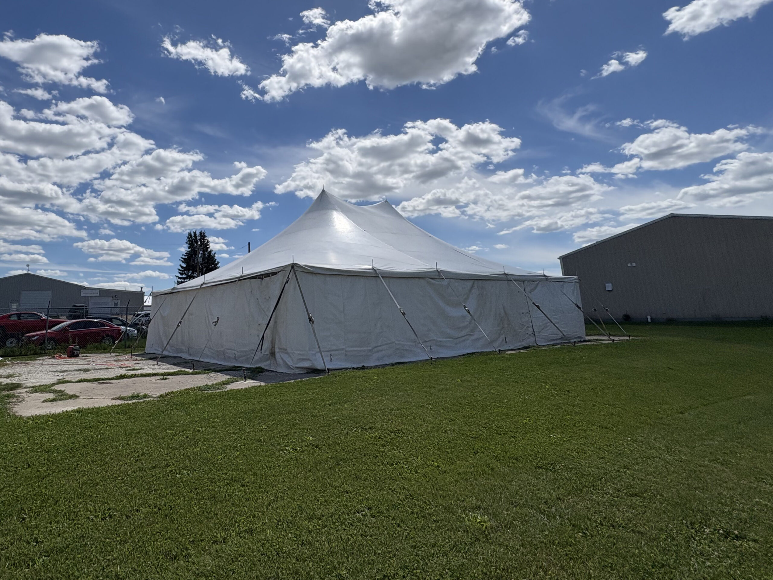 30' x 40' Rope and Pole Tent in Marion, Iowa for Cornellier Fireworks