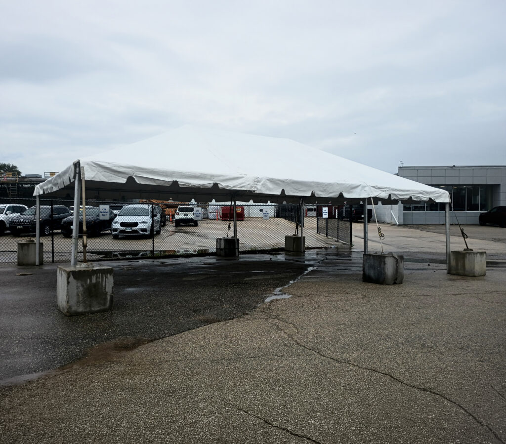 20' x 30' Frame Tent for McGrath Auto in Cedar Rapids, Iowa