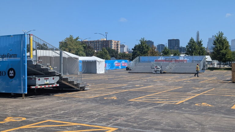 Rented Towable Bleachers for Bulls Fest 2026 in Chicago at United Center